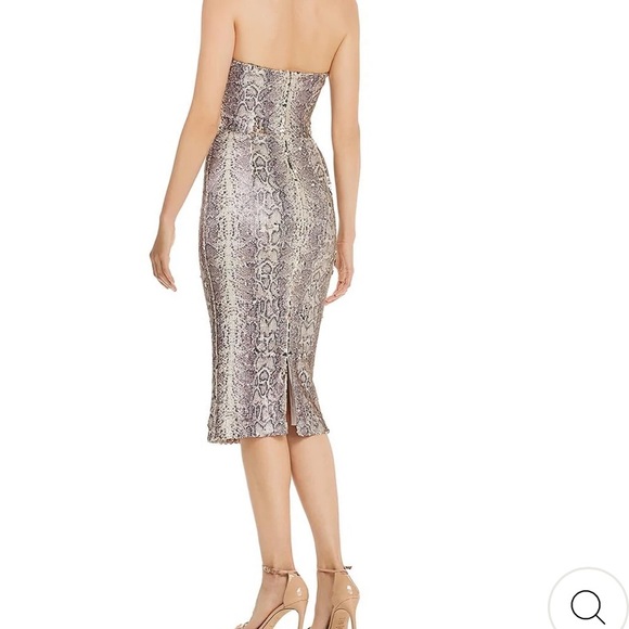 Dress the Population- VIOLET WOMENS SEQUINED SNAKE PRINT PARTY DRESS- NWT - Picture 2 of 8